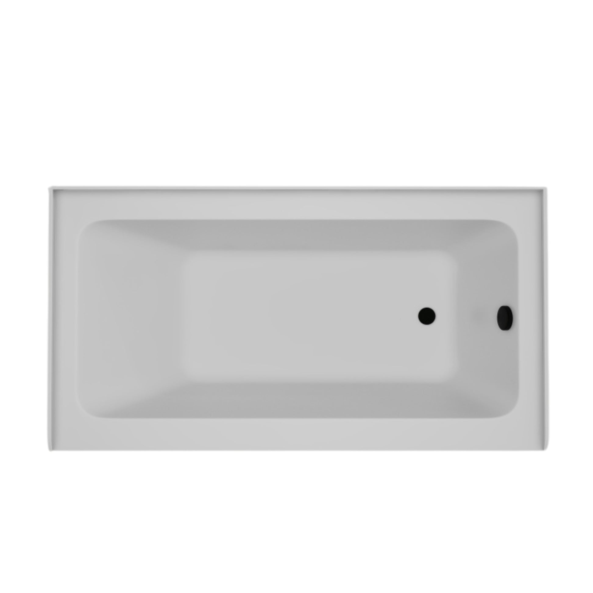 White / Matte Black / Right Drain