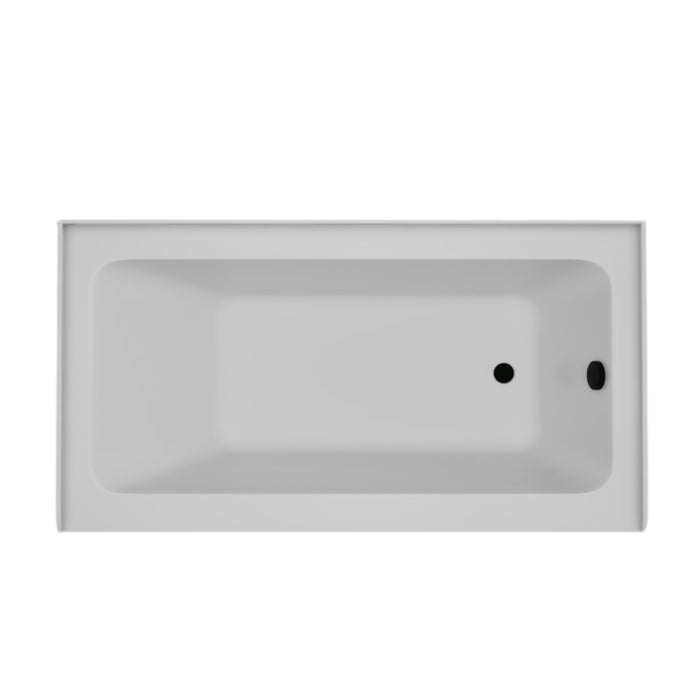 White / Matte Black / Right Drain
