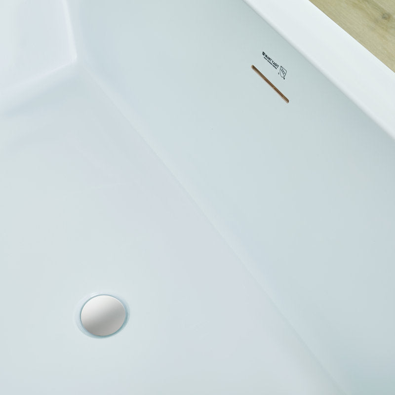 White / Integrated Overflow