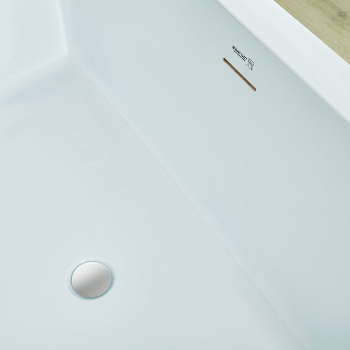 White / Integrated Overflow