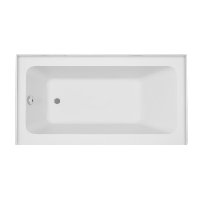 White / Polished Chrome / Left Drain