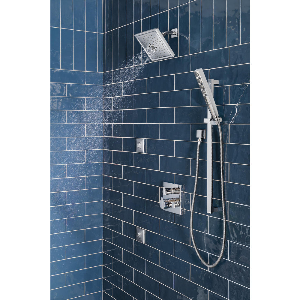 Delta Angular Modern Monitor 17 Series Valve Trim with 6 Setting Integrated Diverter