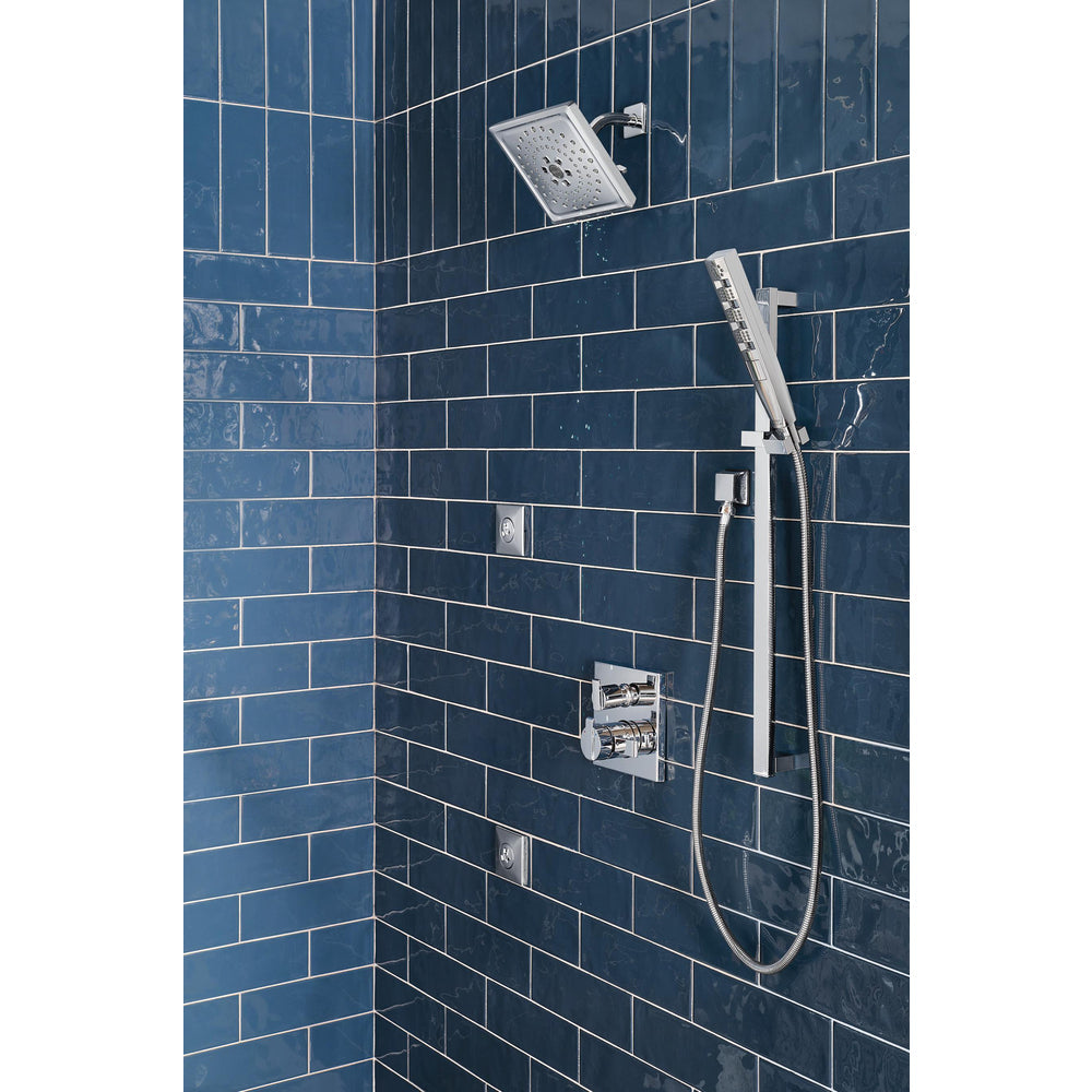 Delta Angular Modern Monitor 17 Series Valve Trim with 6 Setting Integrated Diverter