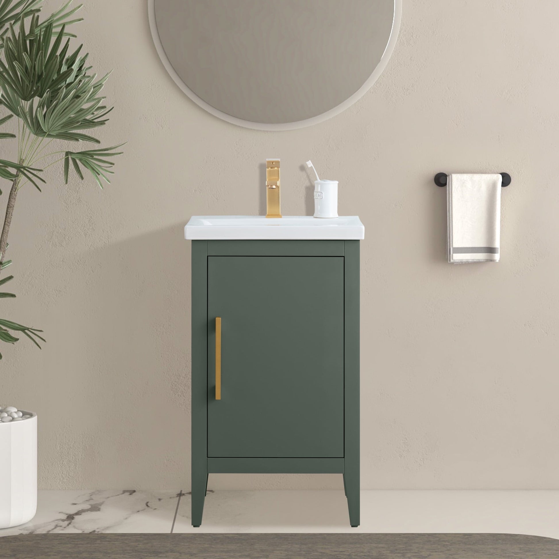 Vintage Green / Golden Brushed