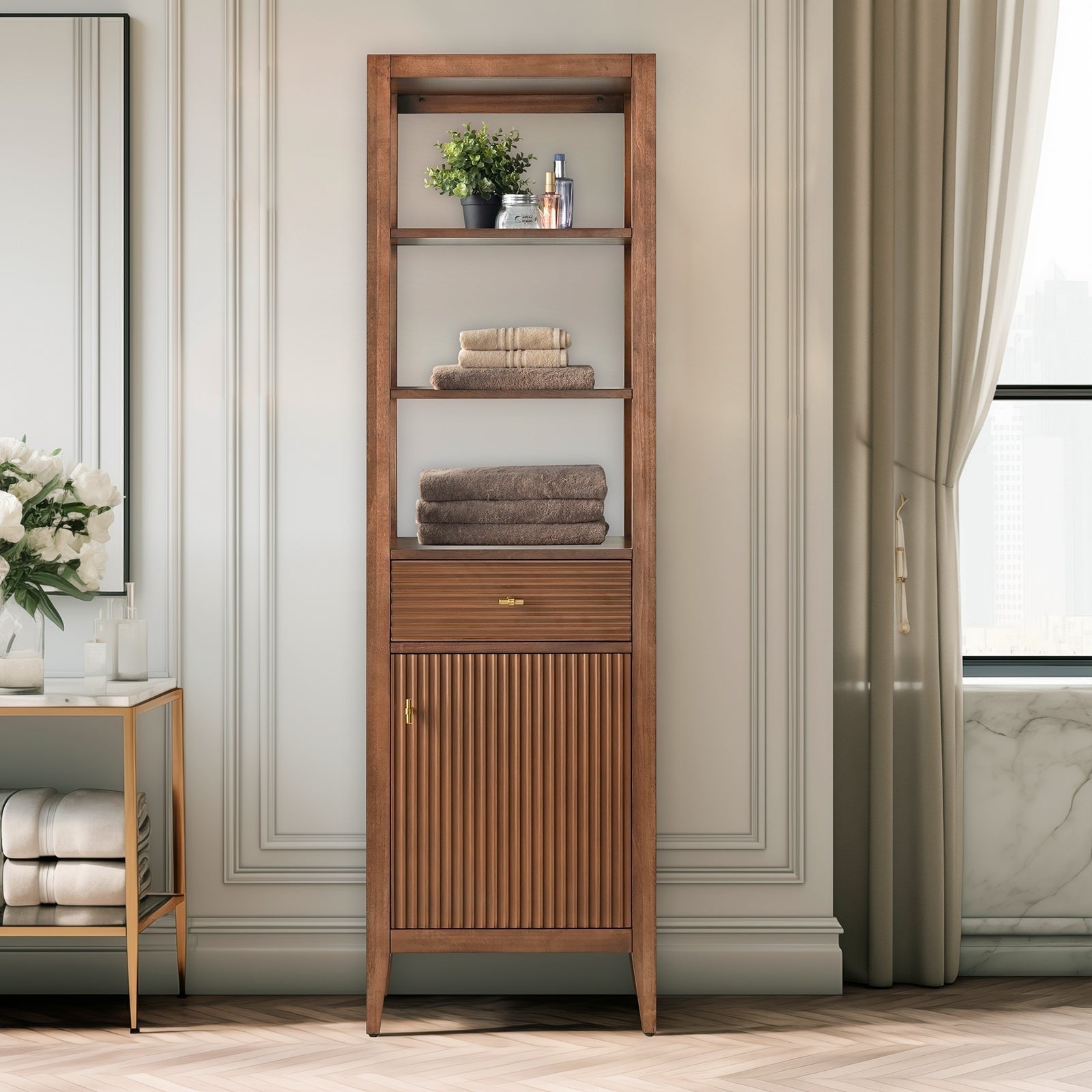 Linear Walnut / Golden Brushed