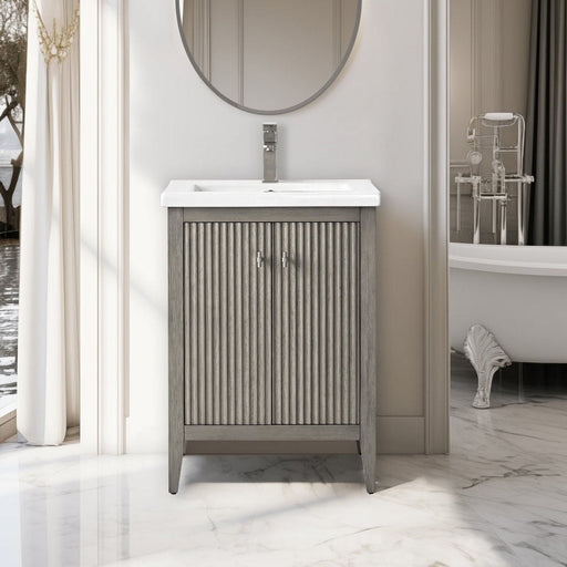 Linear Driftwood Gray / Brushed Nickel