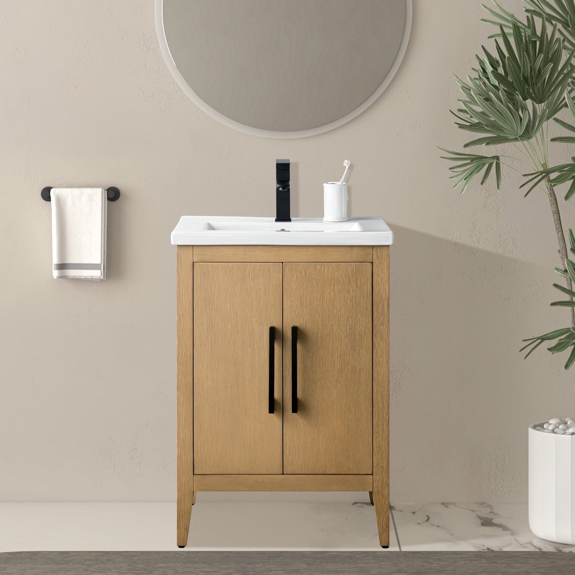 Natural Oak / Matte Black