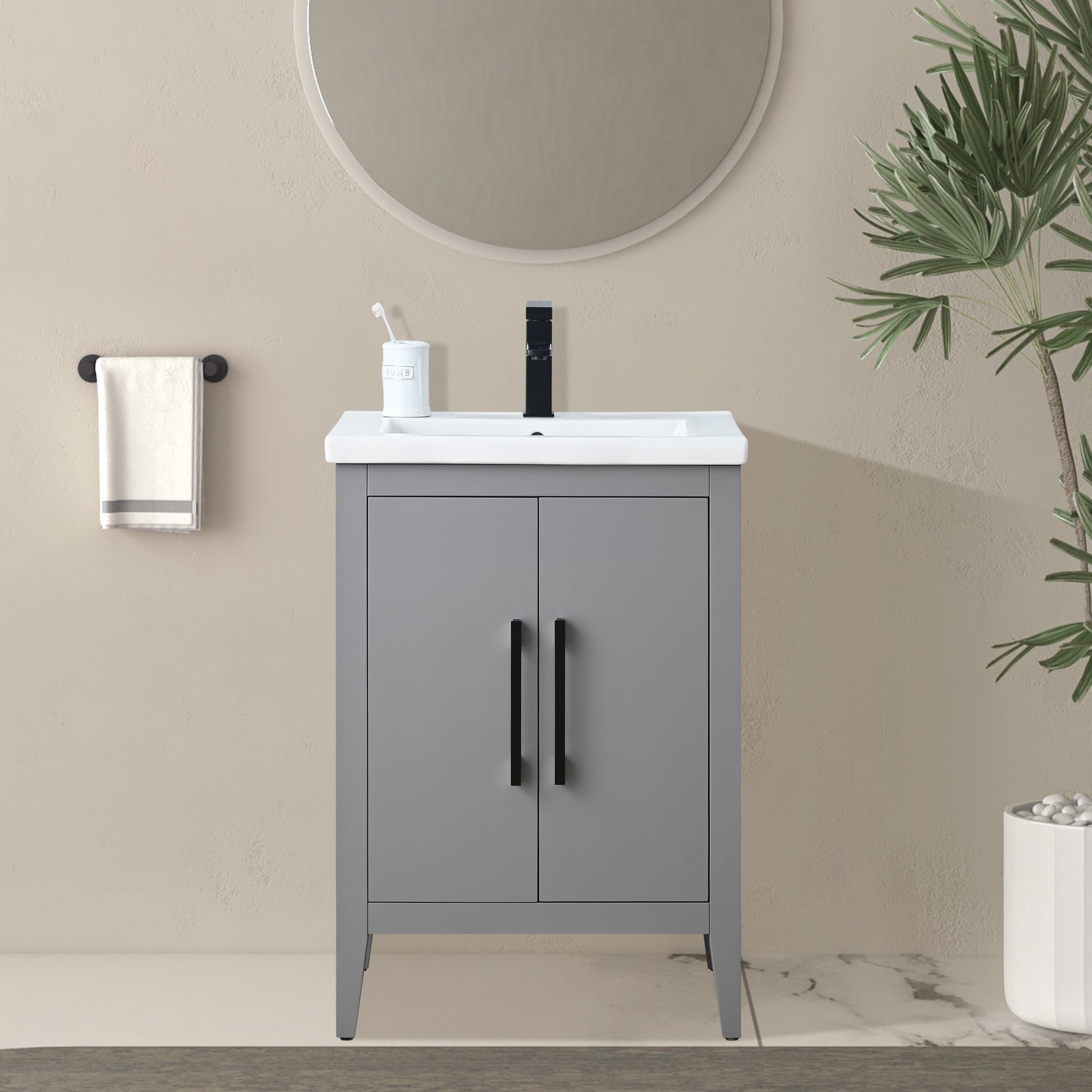 Cashmere Gray / Matte Black