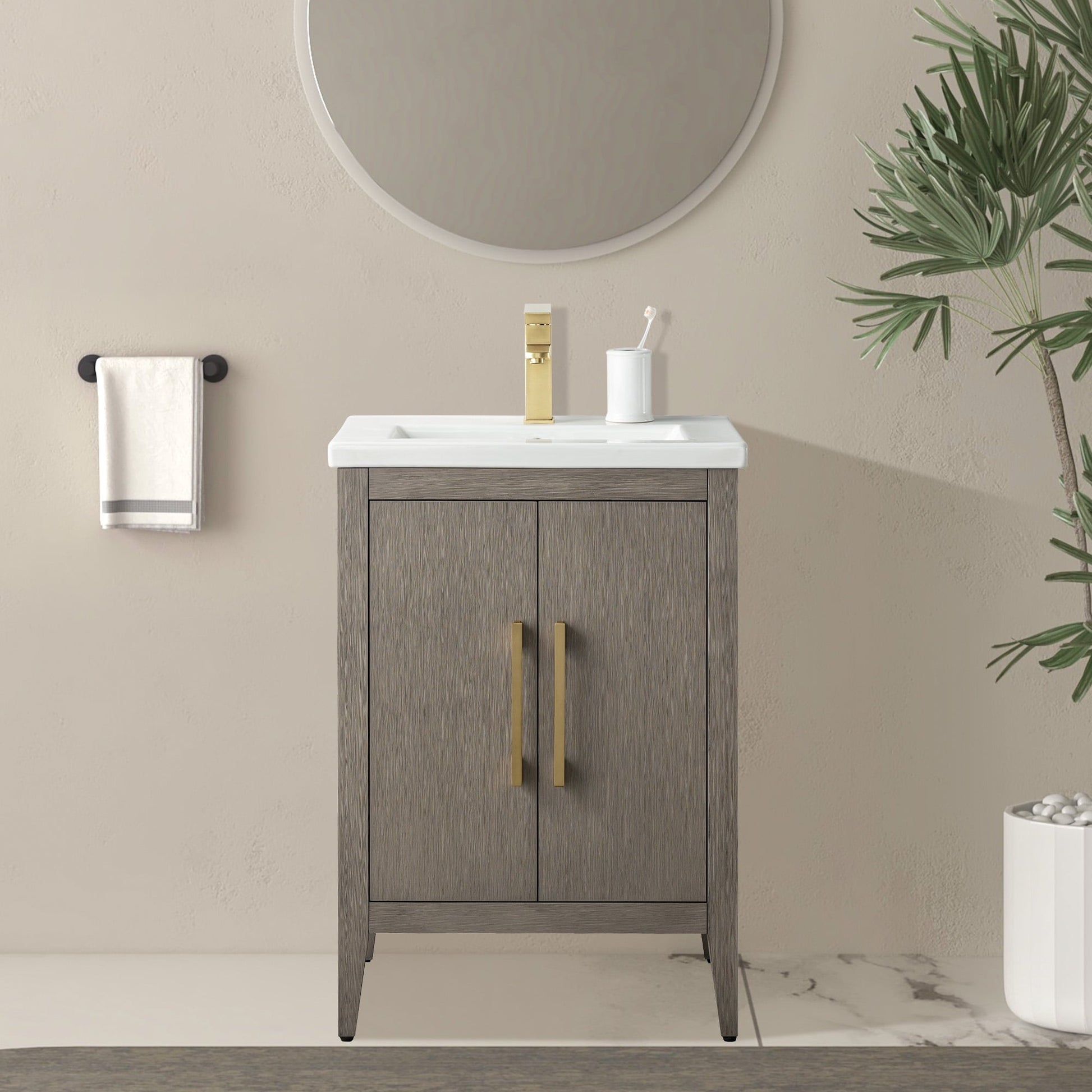 Driftwood Gray / Golden Brushed