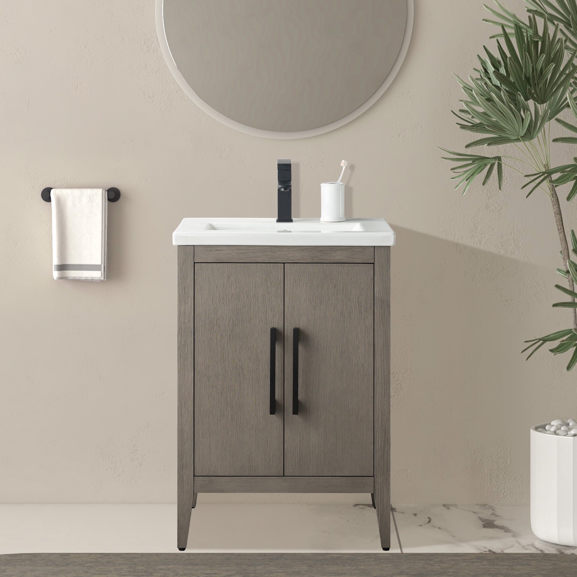 Driftwood Gray / Matte Black