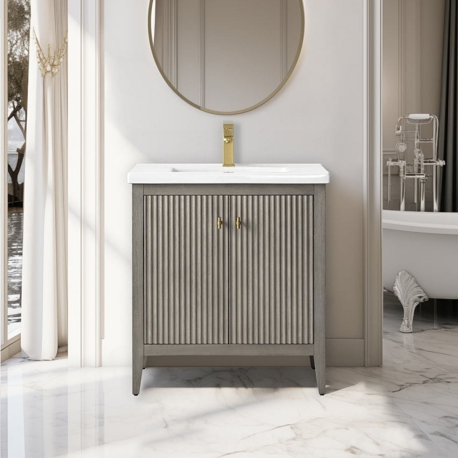 Driftwood Gray / Golden Brushed