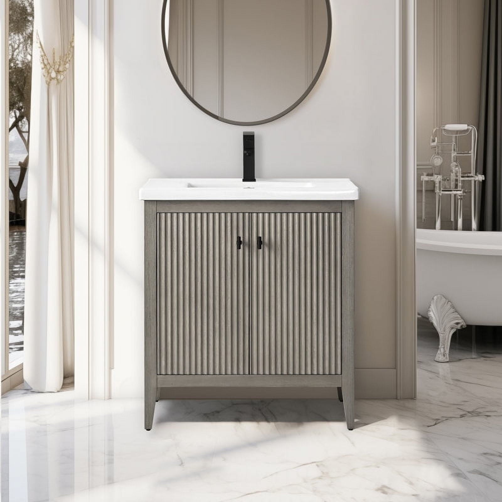 Driftwood Gray / Matte Black