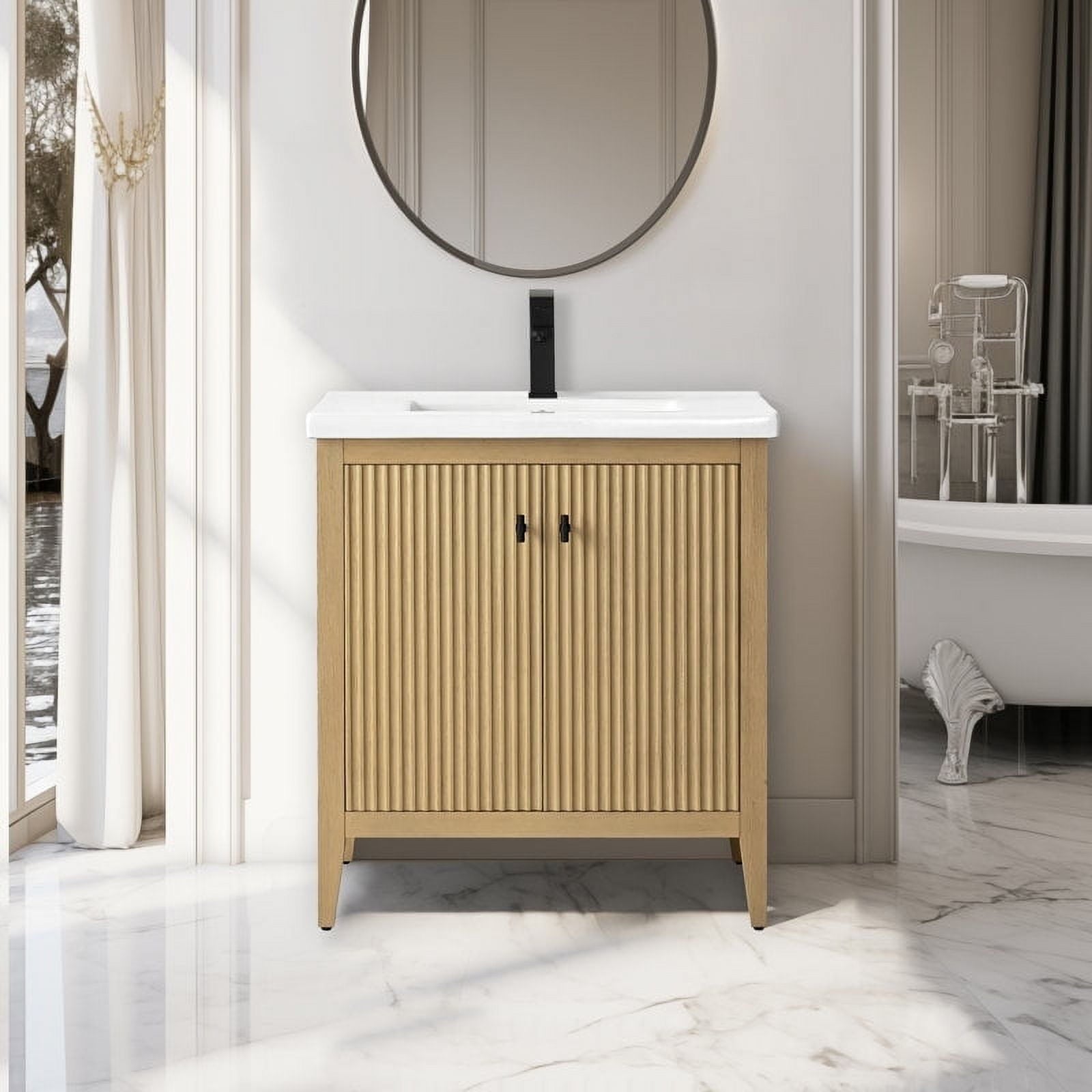 Natural Oak / Matte Black