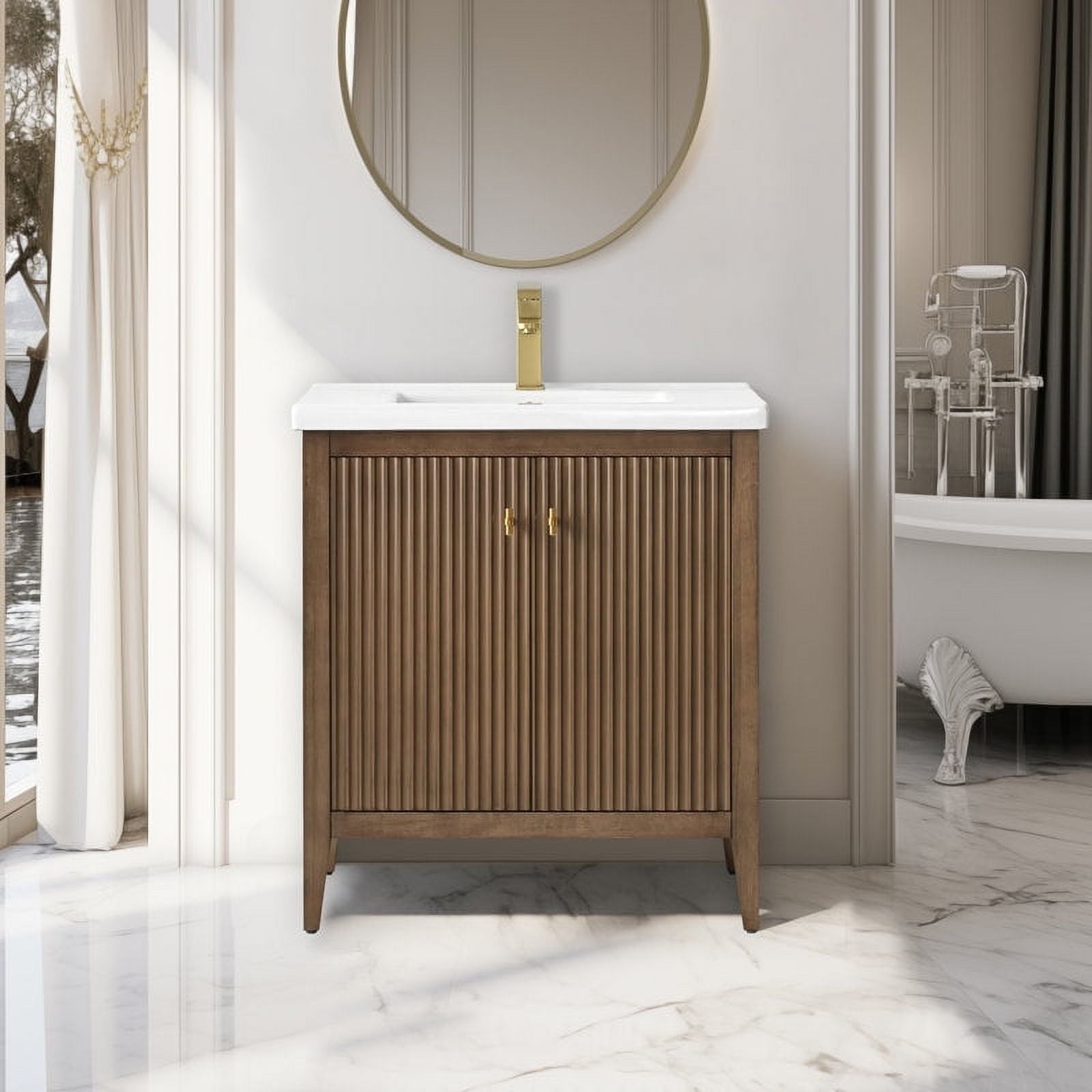 Walnut / Golden Brushed