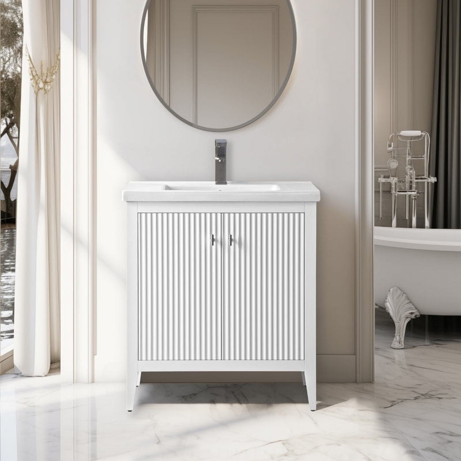 White / Brushed Nickel