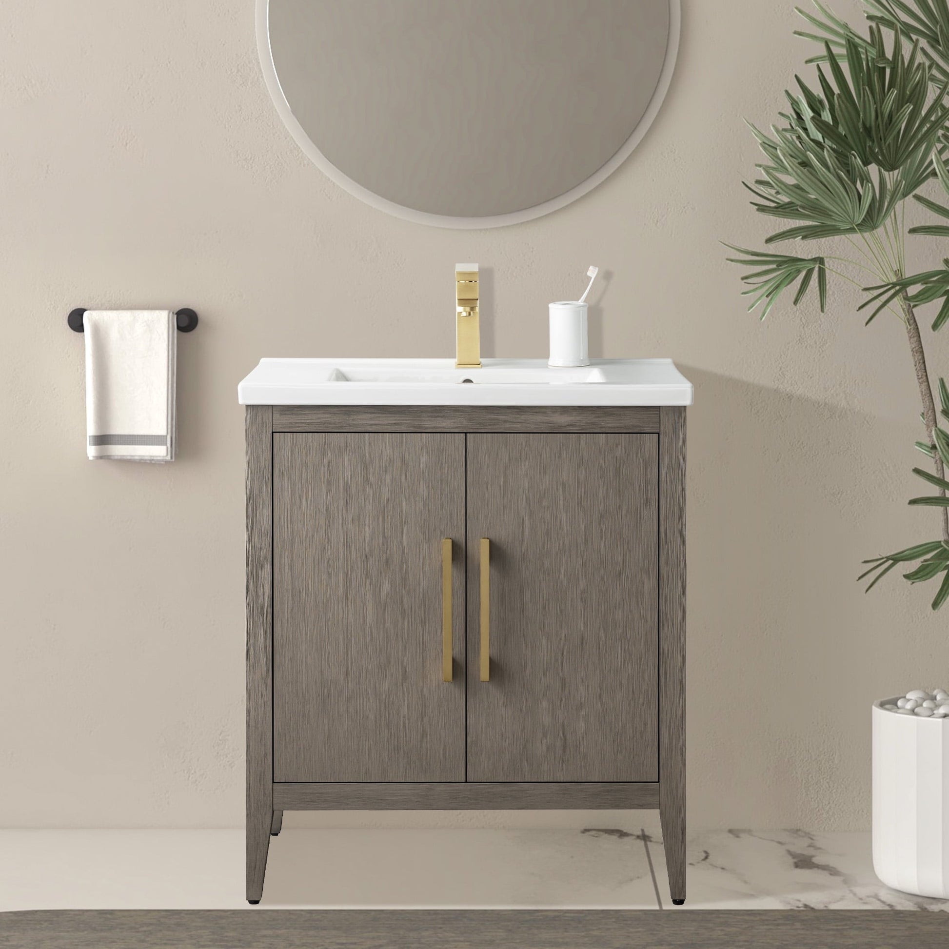 Driftwood Gray / Golden Brushed