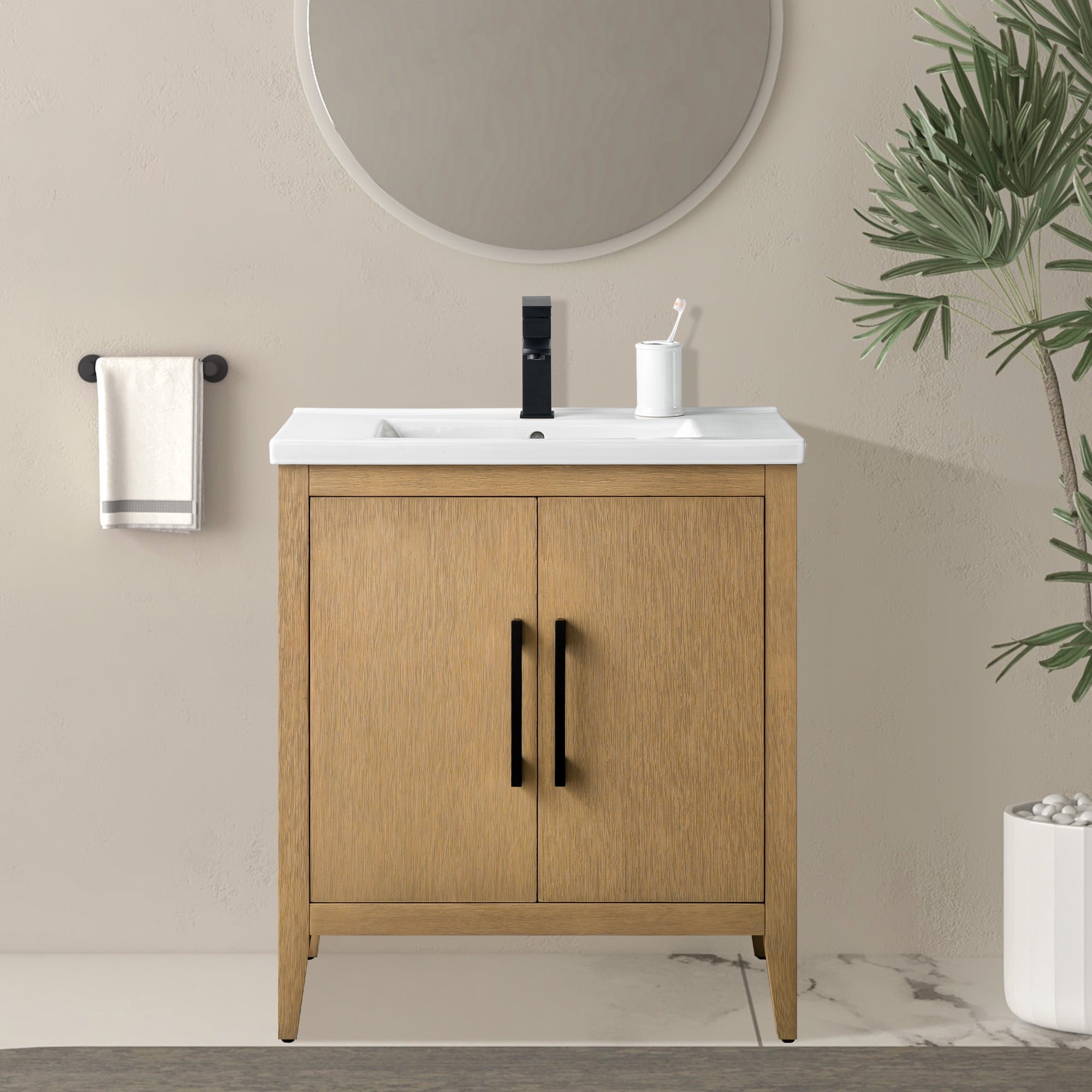 Natural Oak / Matte Black