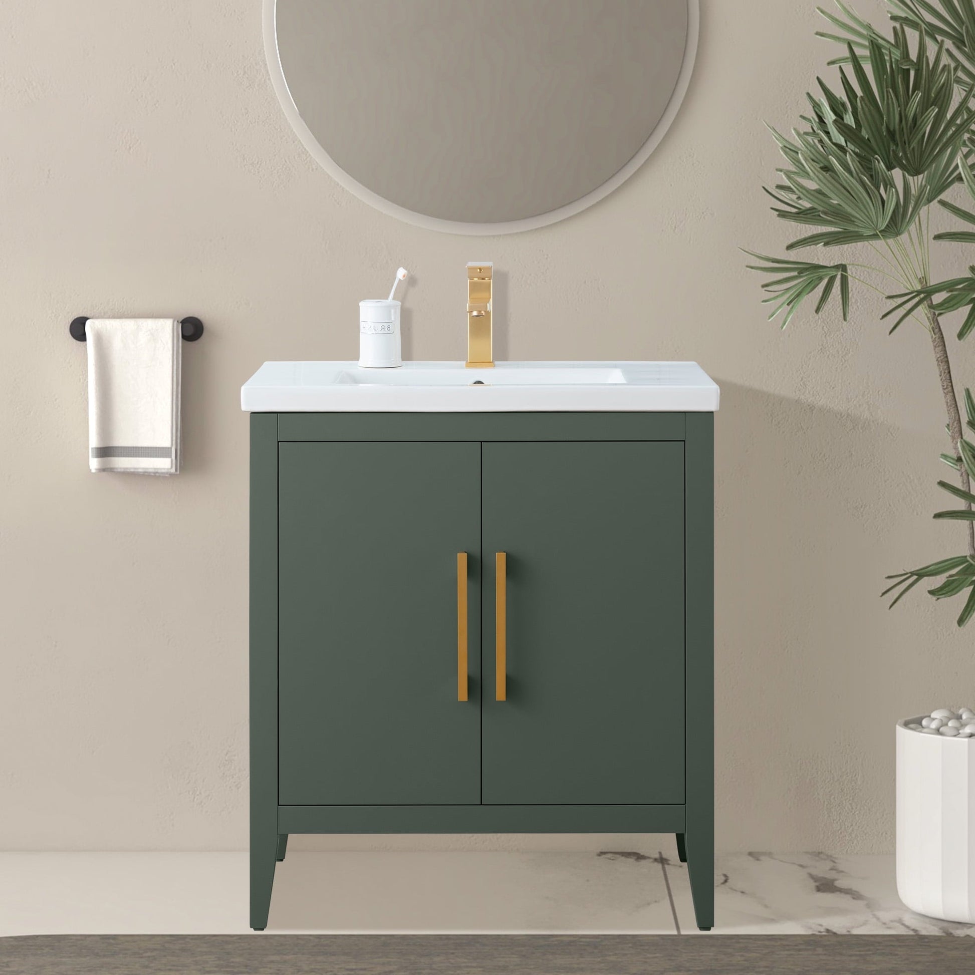 Vintage Green / Golden Brushed