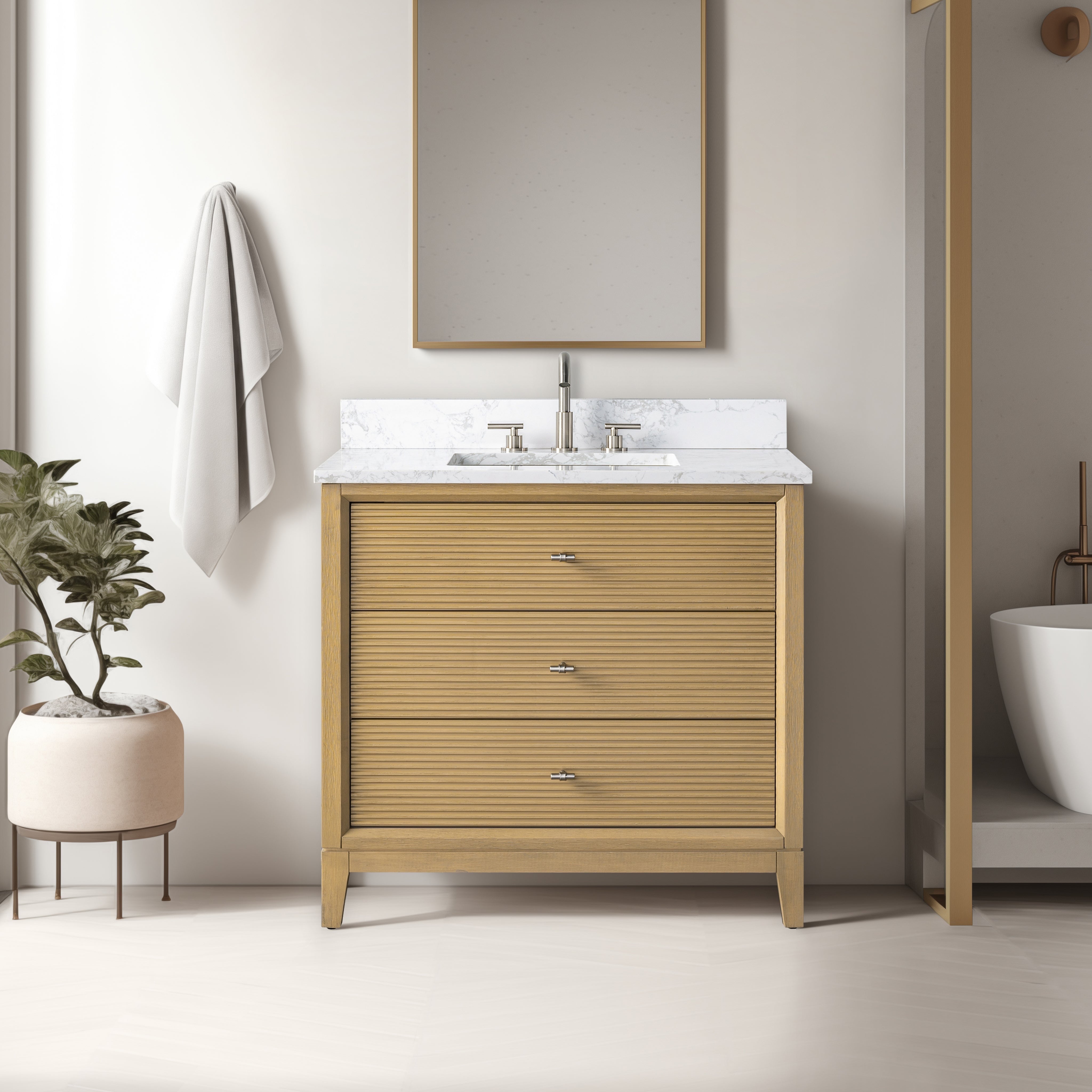 Linear Natural Oak / Brushed Nickel