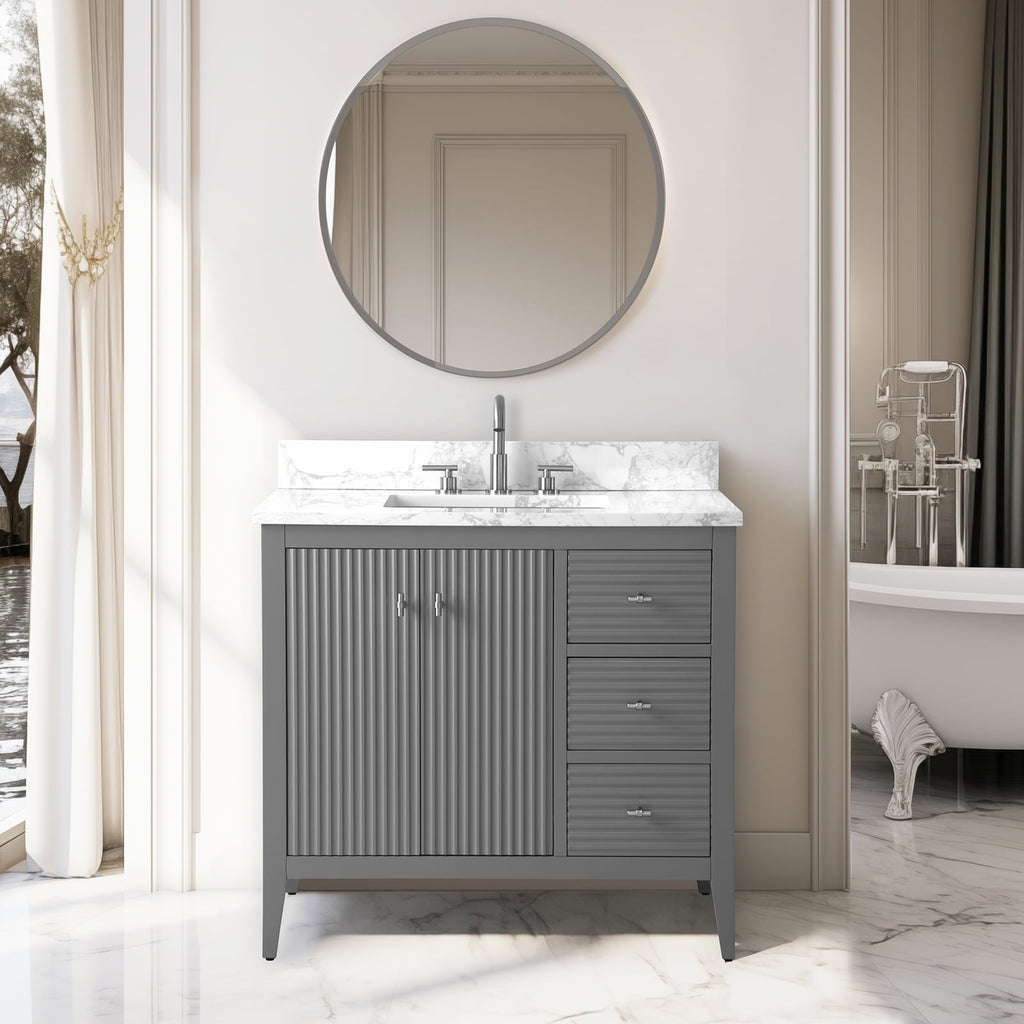 Linear Cashmere Gray / Brushed Nickel