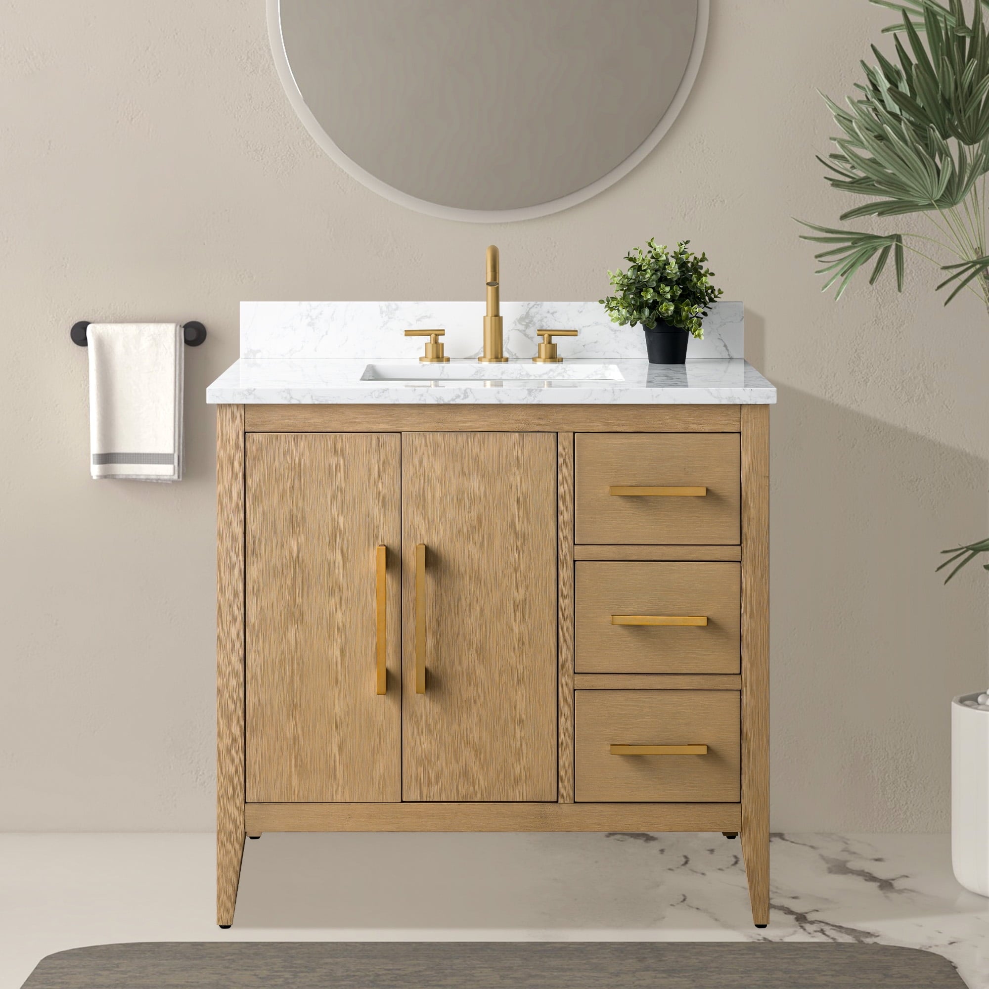 Natural Oak / Golden Brushed