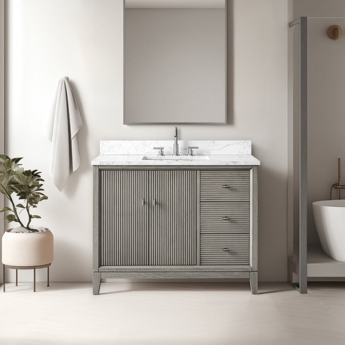 Linear Driftwood Gray / Brushed Nickel