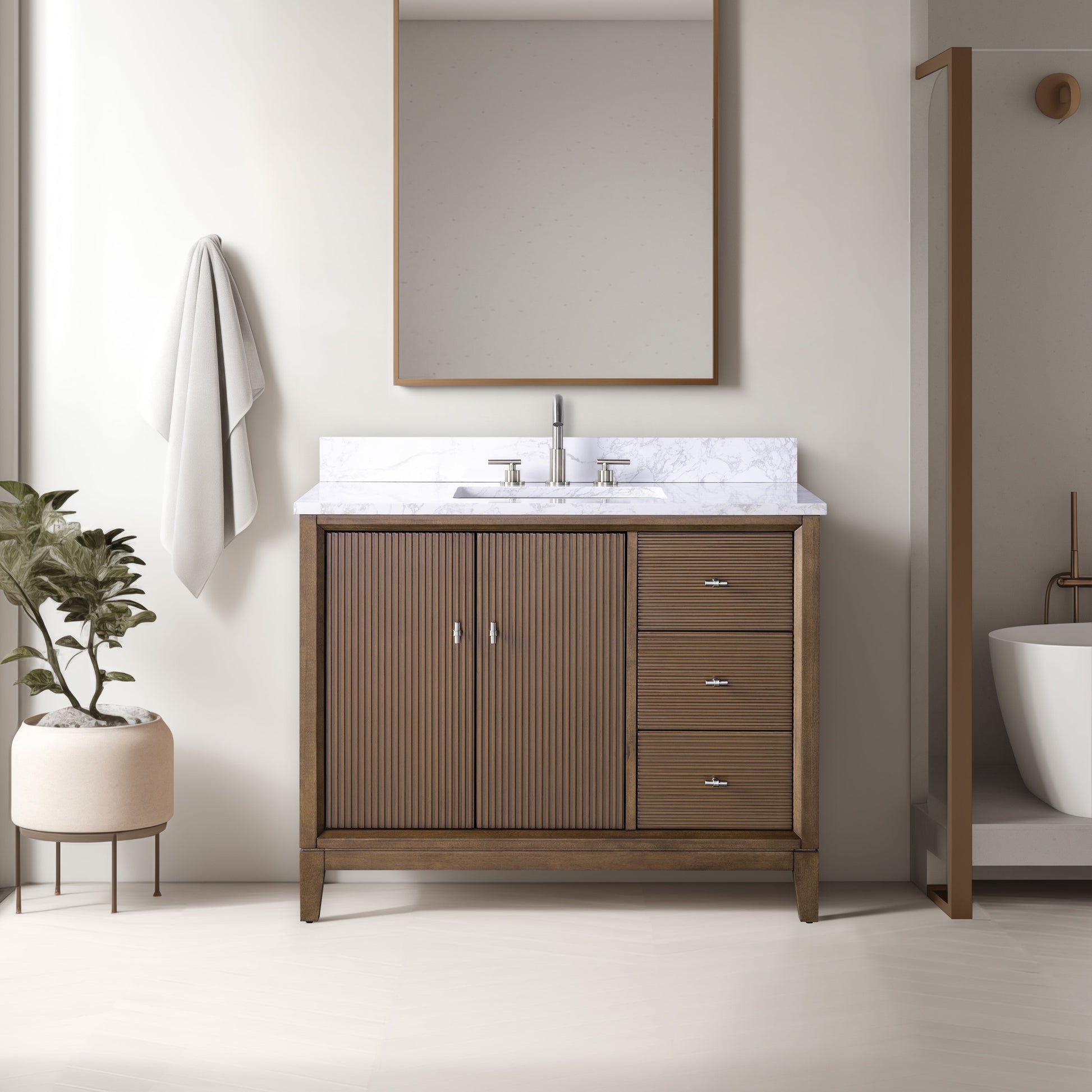 Linear Walnut / Brushed Nickel