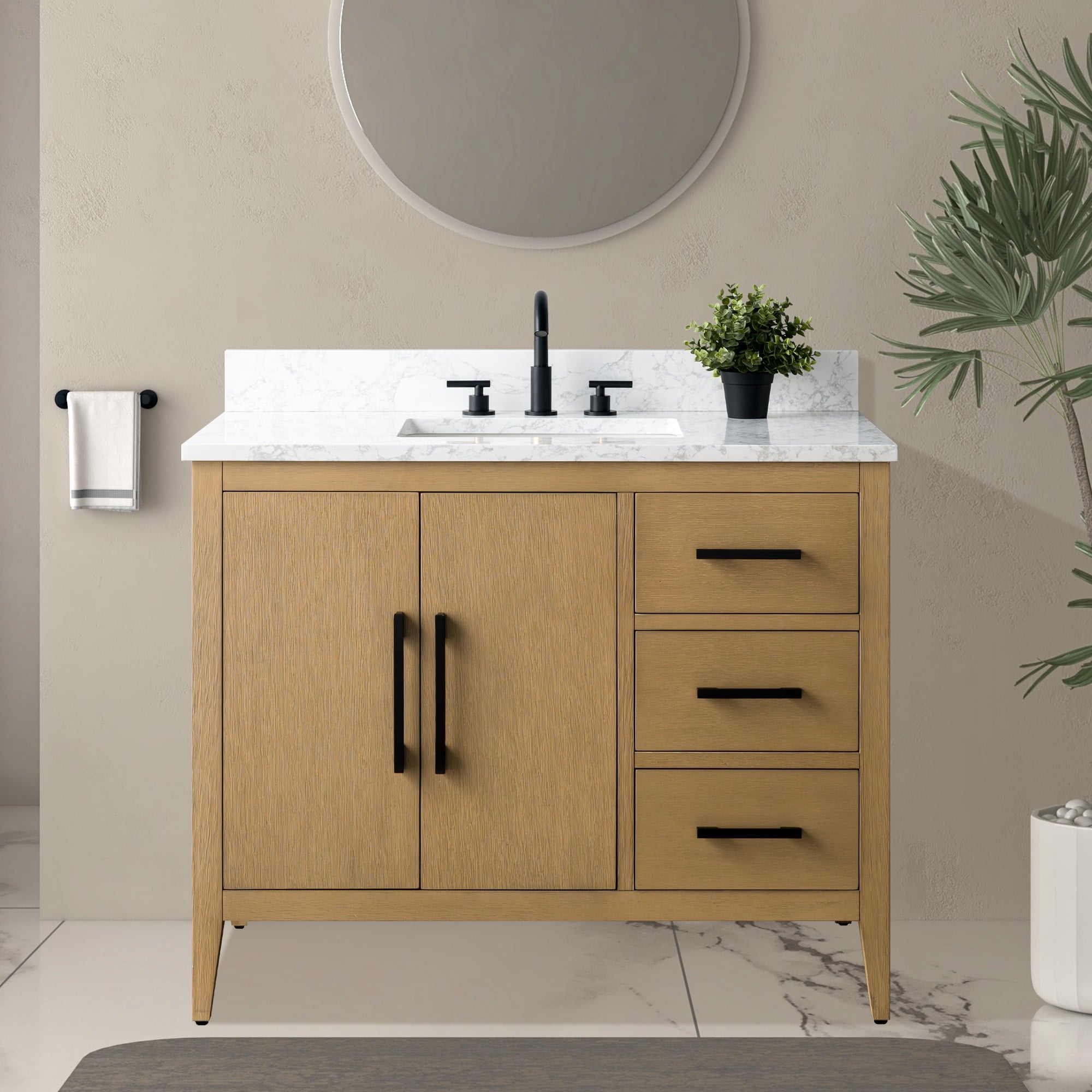 Natural Oak / Matte Black