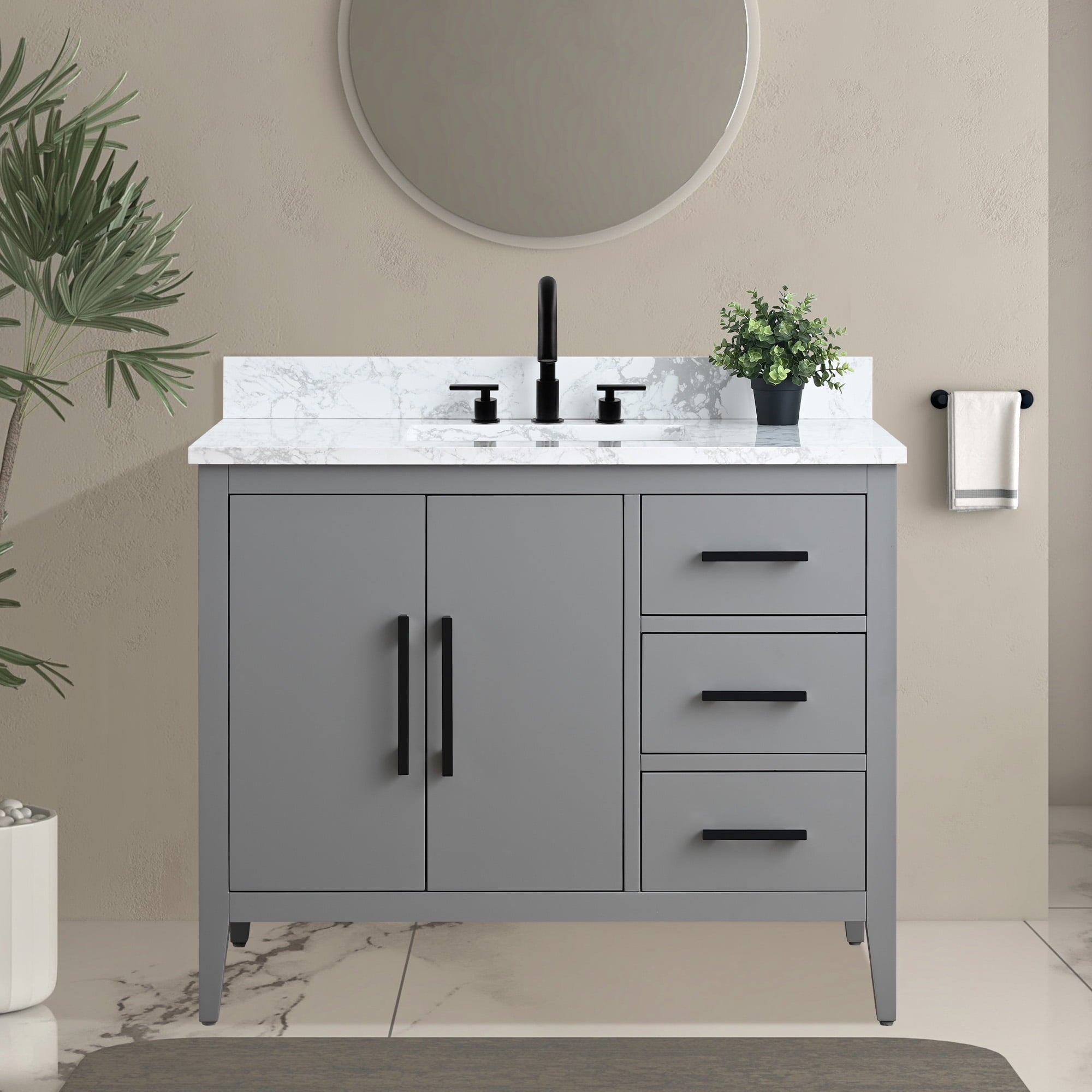 Cashmere Gray / Matte Black