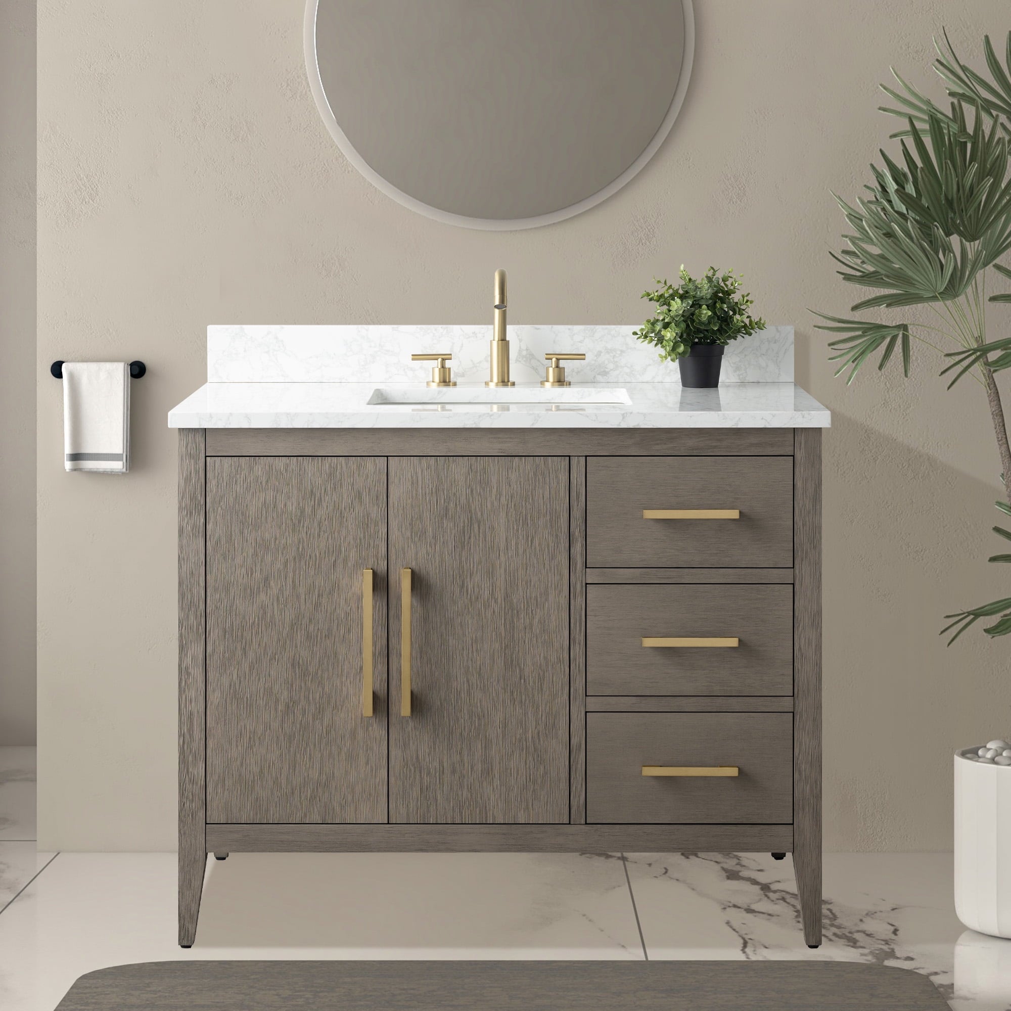 Driftwood Gray / Golden Brushed