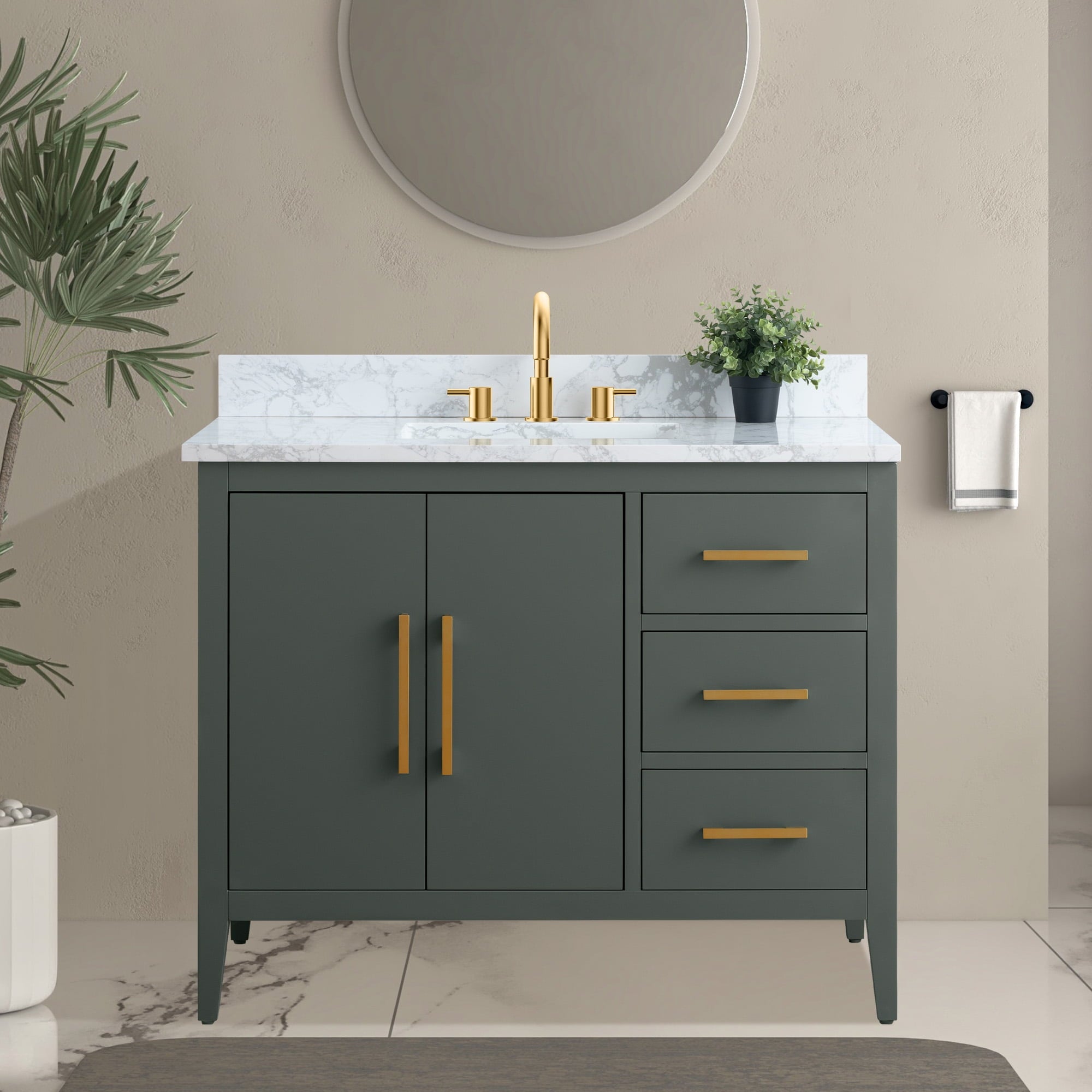 Vintage Green / Golden Brushed