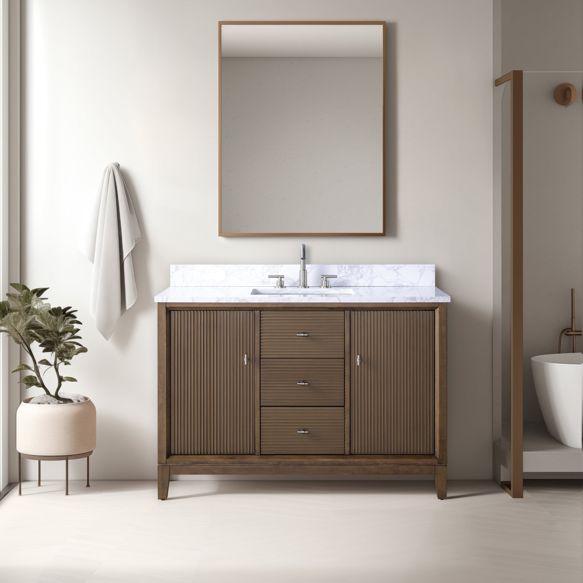 Linear Walnut / Brushed Nickel
