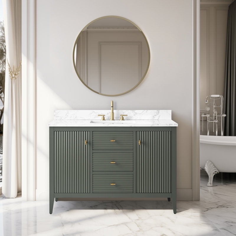 Linear Vintage Green / Golden Brushed