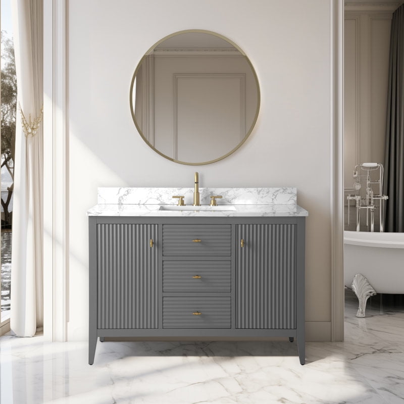 Linear Cashmere Gray / Golden Brushed