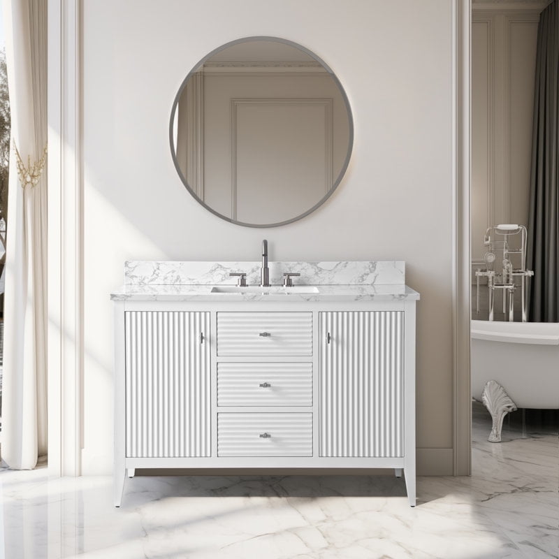 Linear White / Brushed Nickel