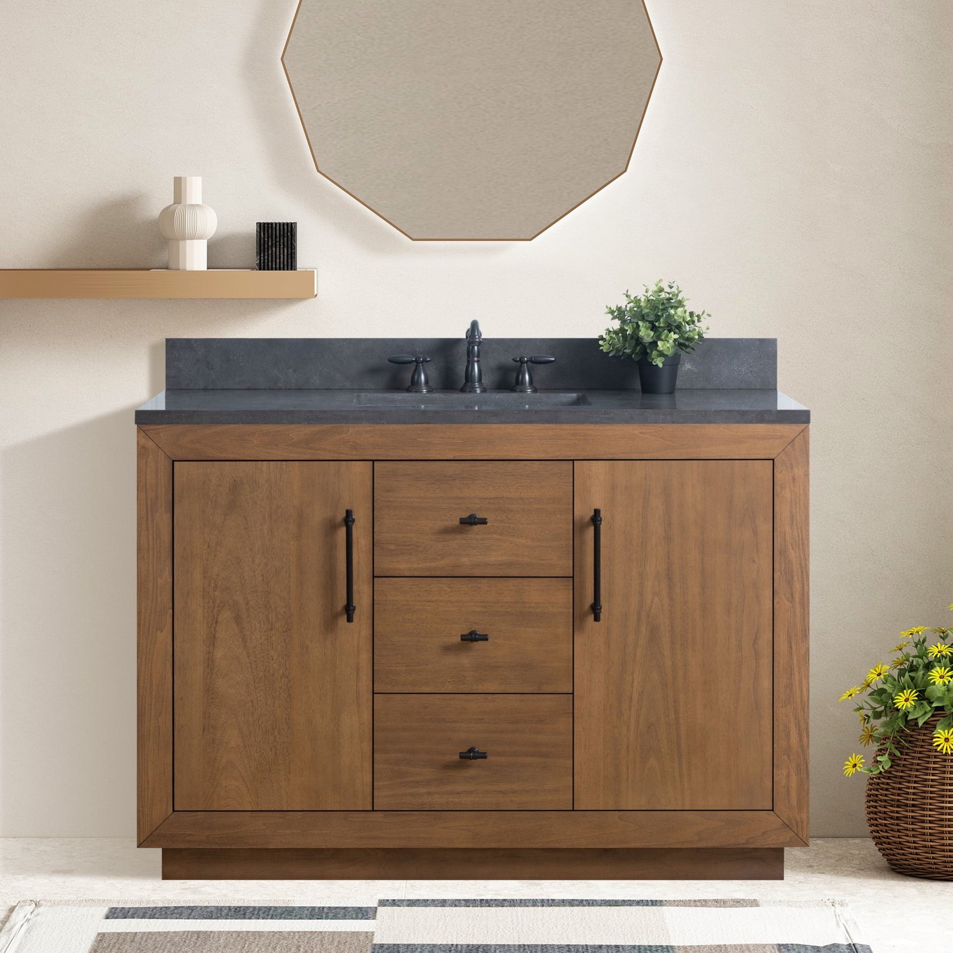 Tan / Black Limestone