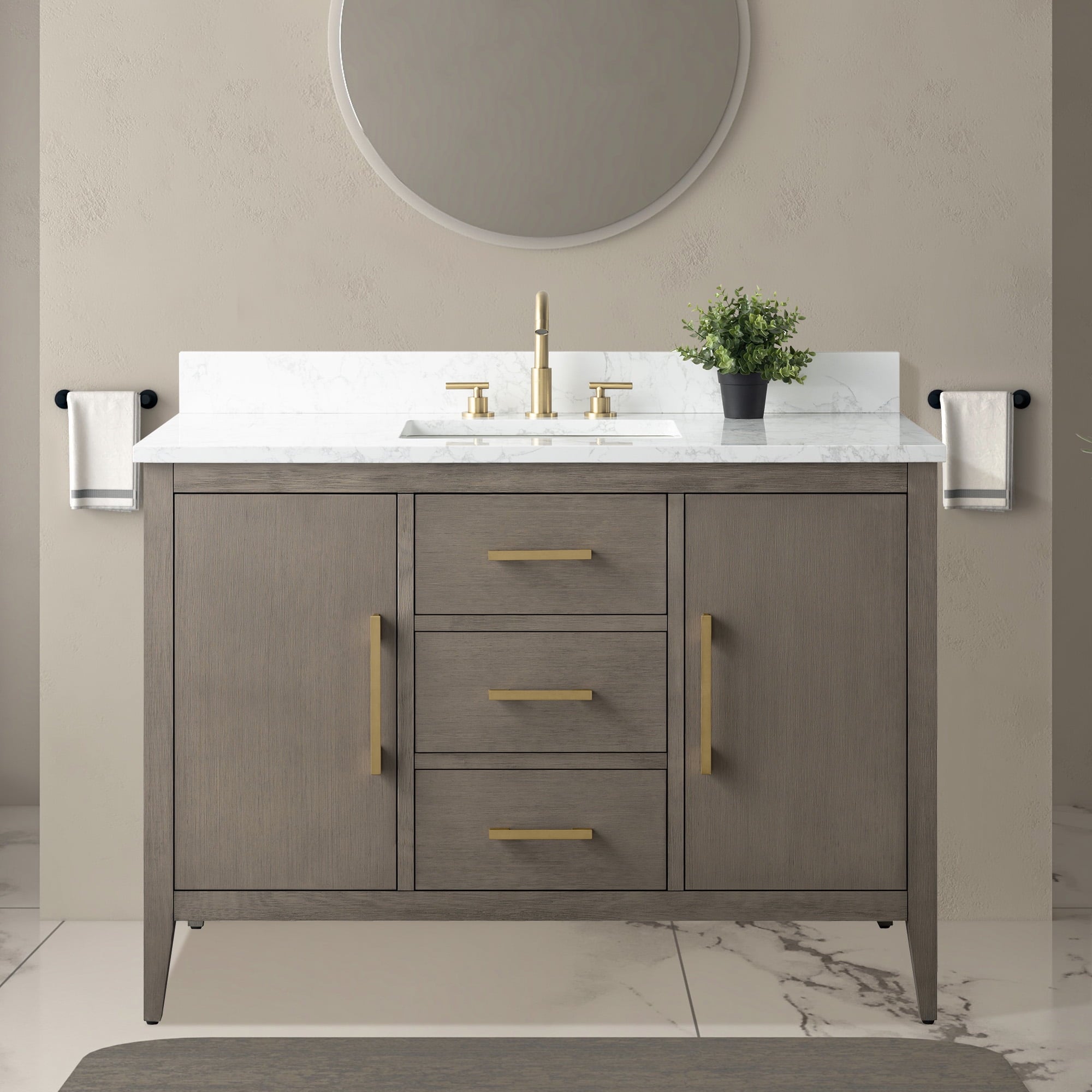 Driftwood Gray / Golden Brushed