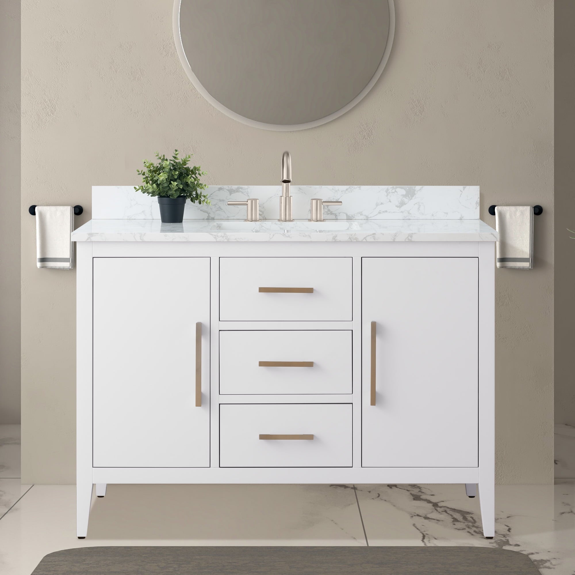 White / Brushed Nickel