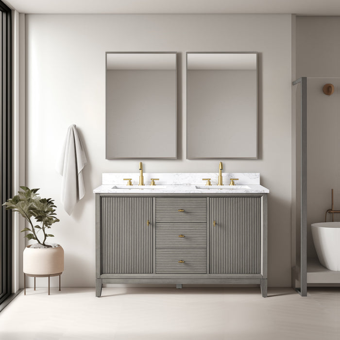 Linear Driftwood Gray / Golden Brushed