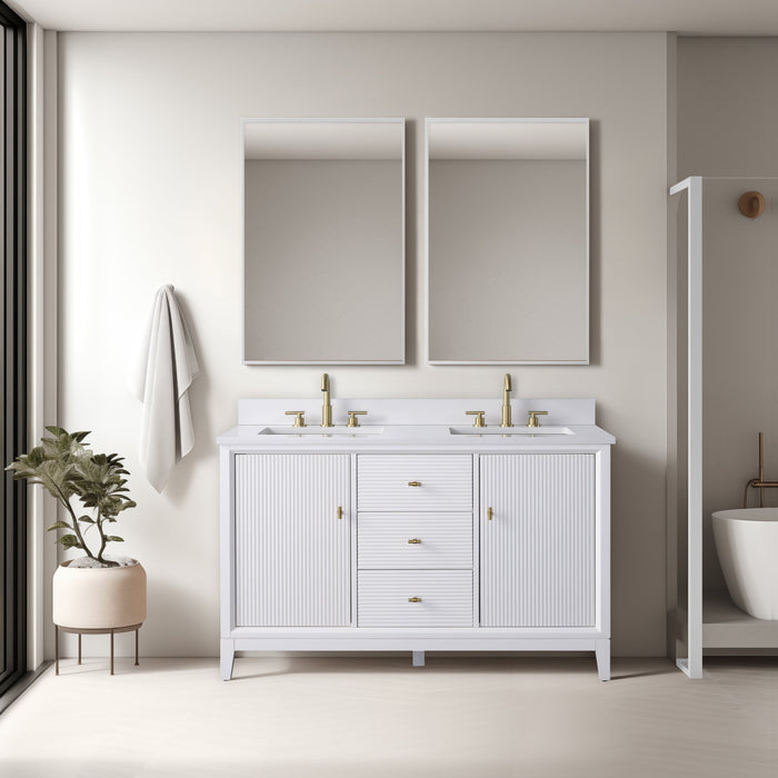 Linear White / Golden Brushed
