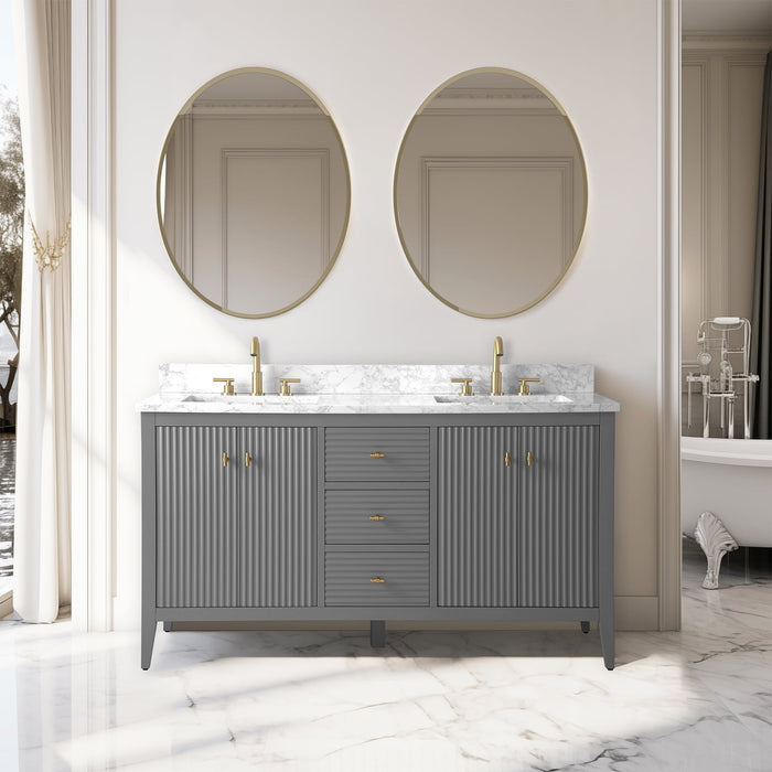 Linear Cashmere Gray / Golden Brushed