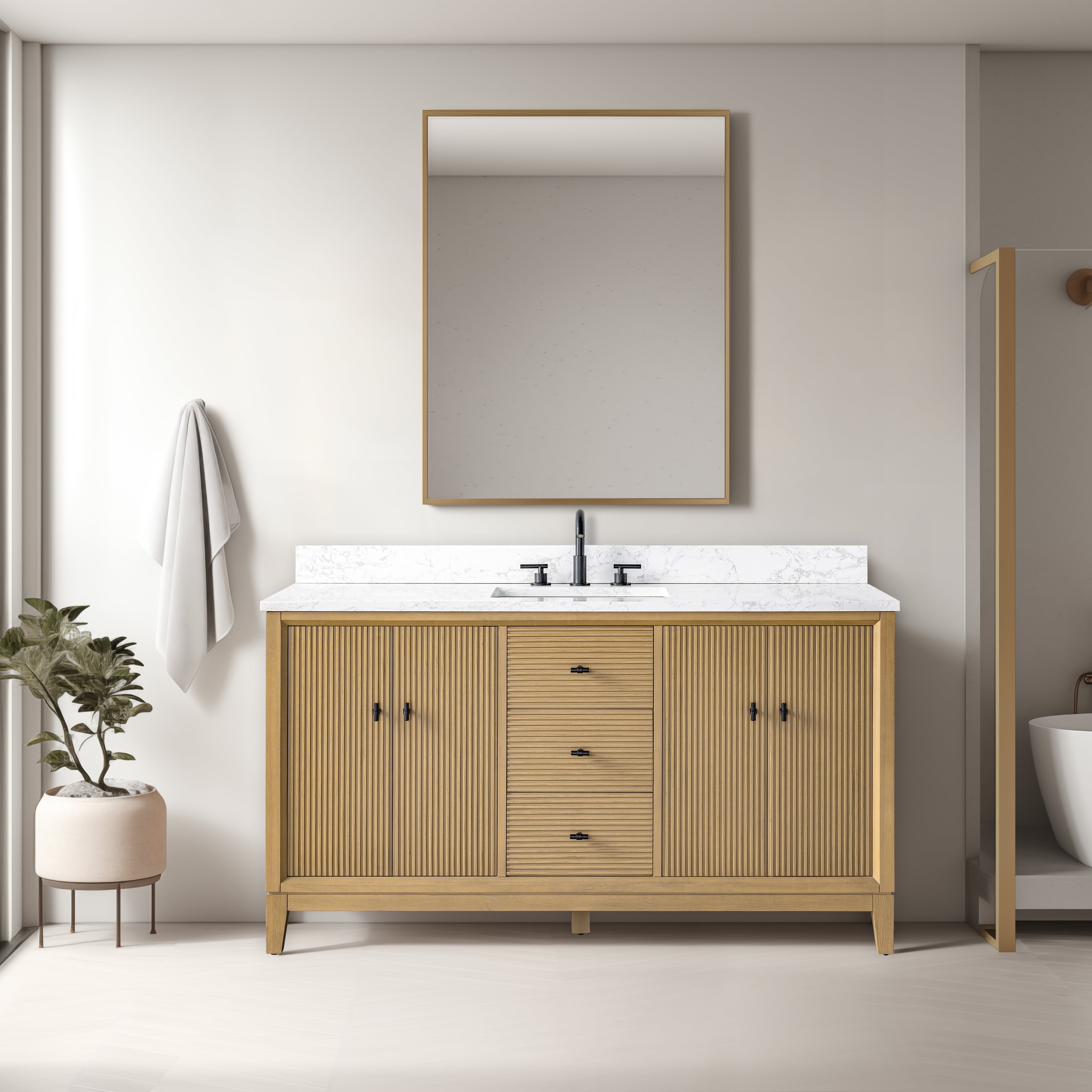 Linear Natural Oak / Matte Black