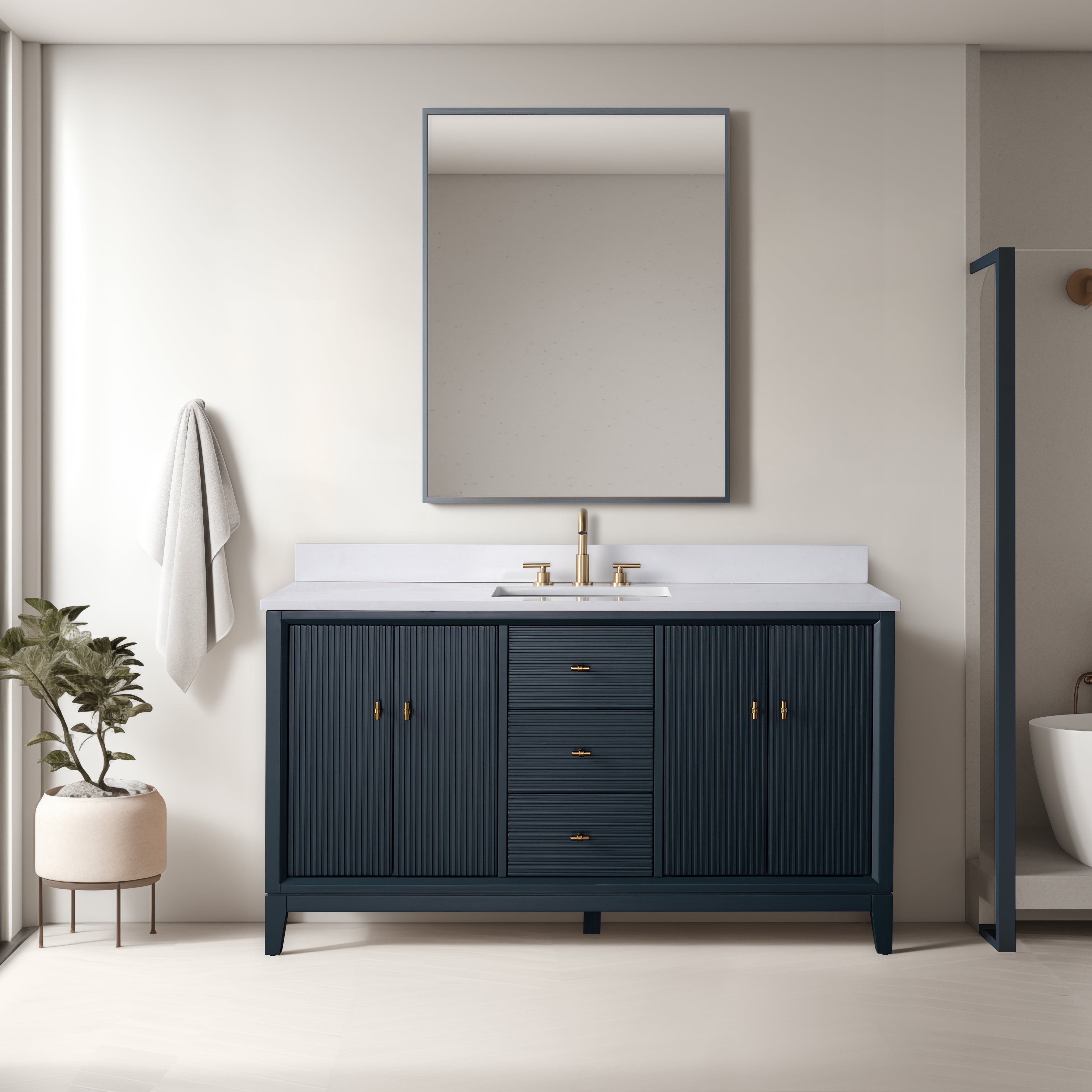 Linear Vintage Spruce Blue / Brushed Nickel