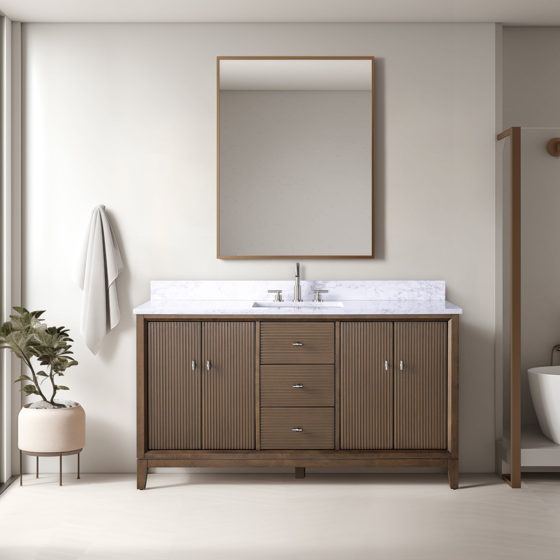 Linear Walnut / Brushed Nickel