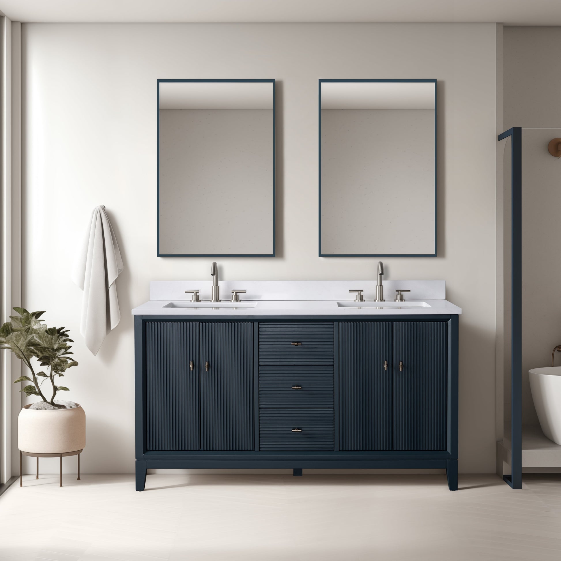 Linear Vintage Spruce Blue / Brushed Nickel