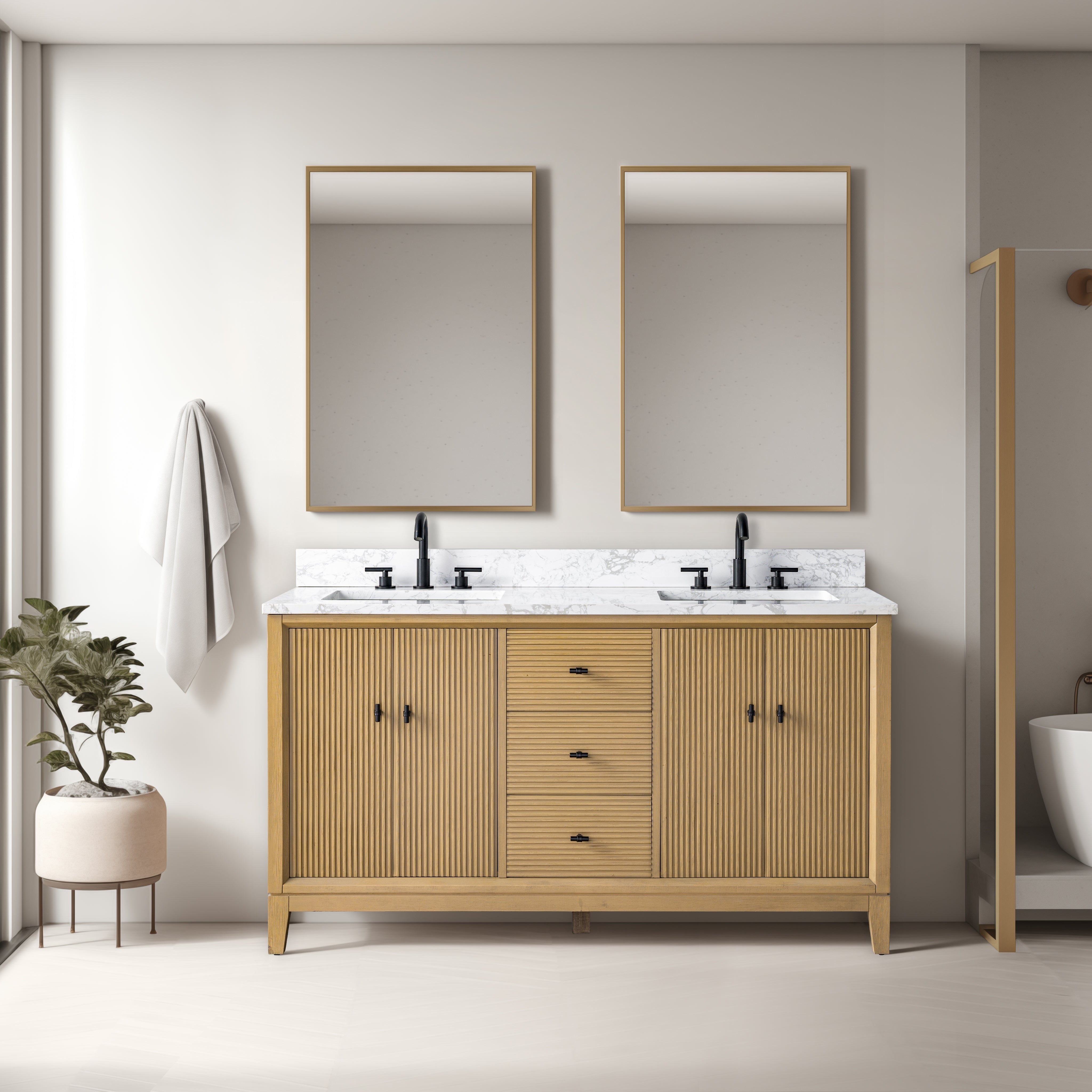Linear Natural Oak / Matte Black