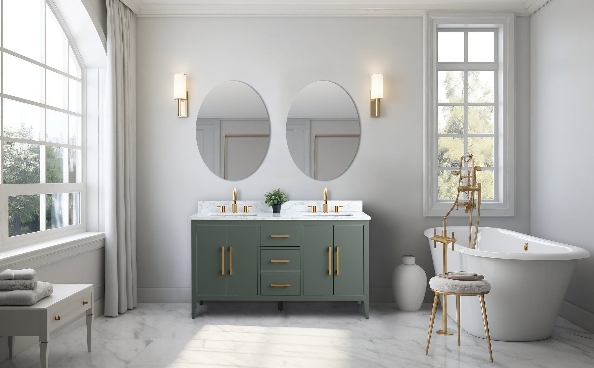 Vintage Green / Golden Brushed