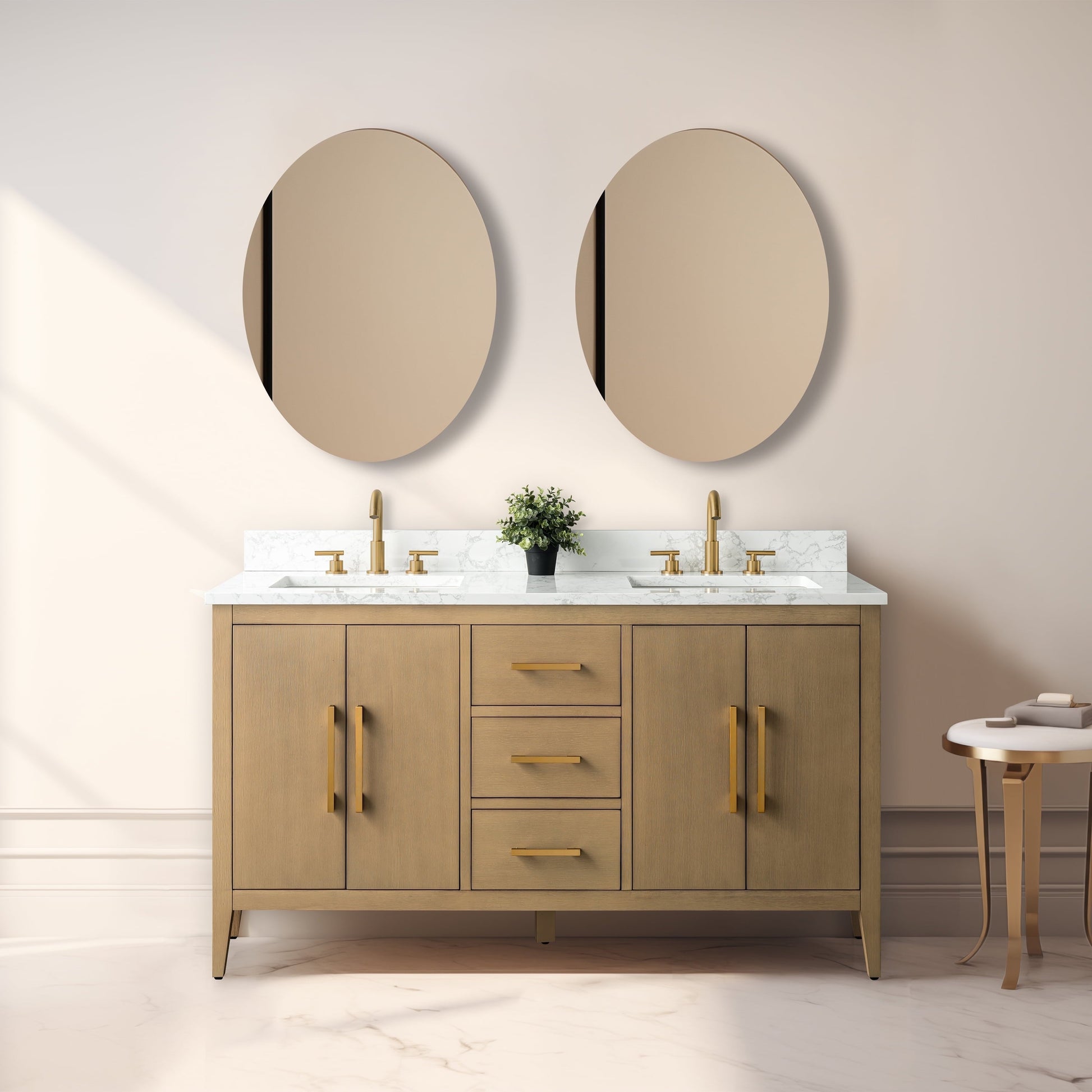 Natural Oak / Golden Brushed