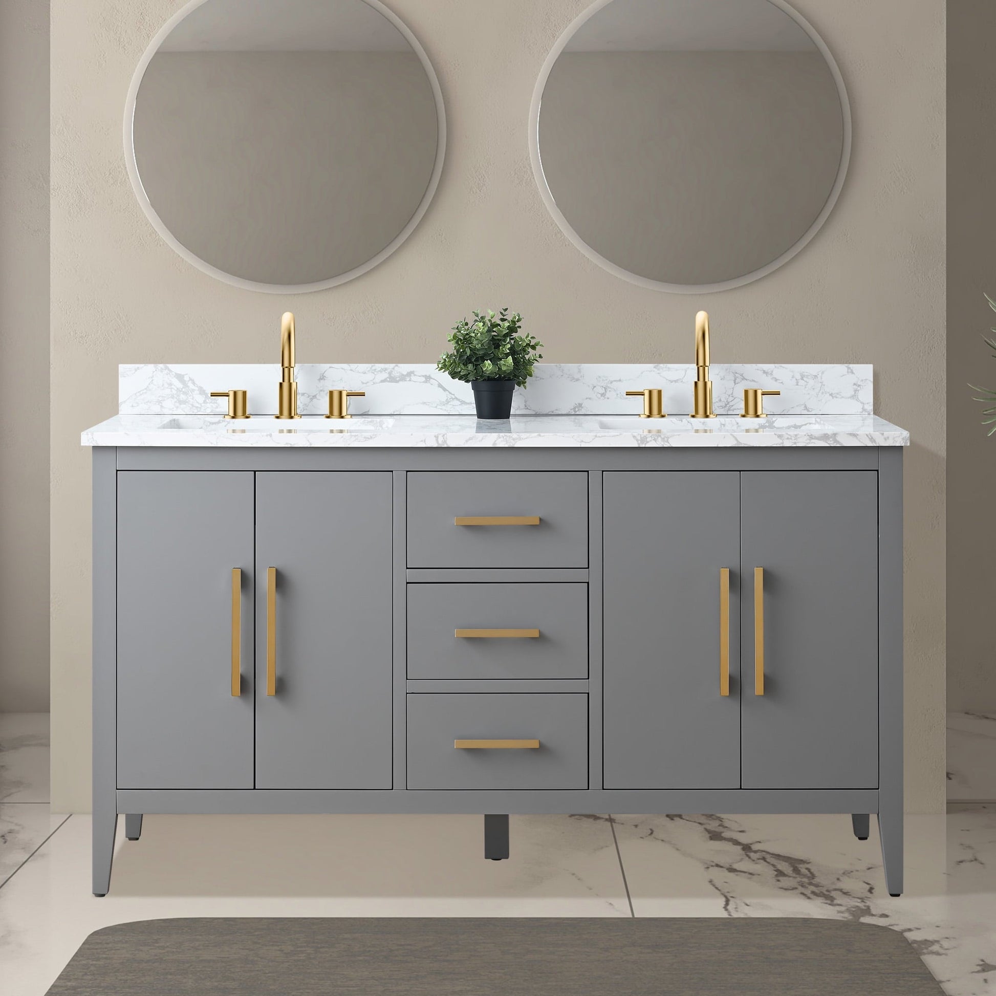 Cashmere Gray / Golden Brushed