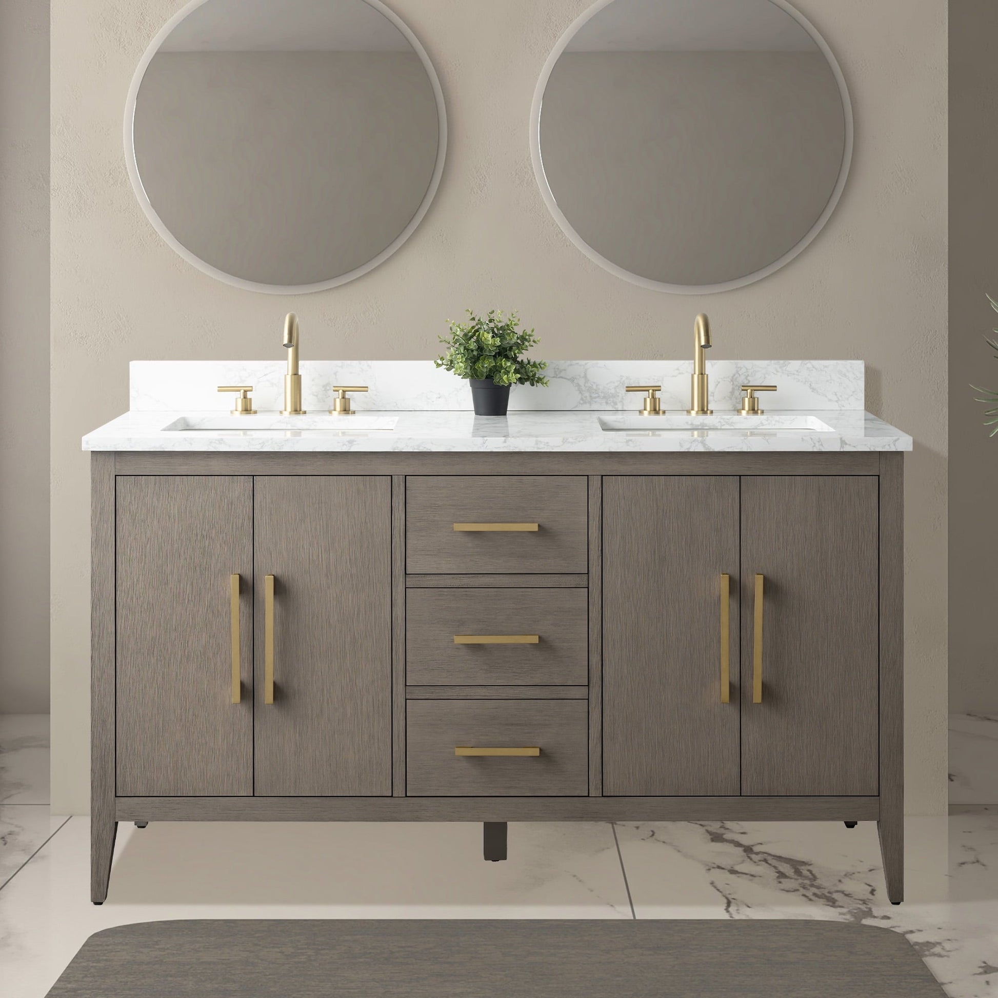 Driftwood Gray / Golden Brushed